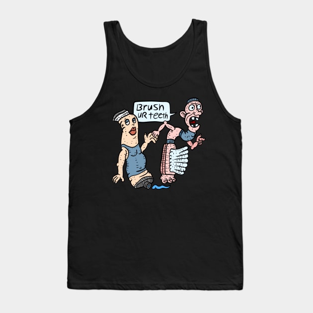 brush your teeth. weird and funny kids cartoon. Tank Top by JJadx